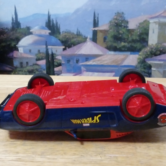 MARVEL SPIDERMAN💡Light & Sound 9" RARE VINTAGE Muscle Car,NICE 🎁 GIFT. - Picture 2 of 15
